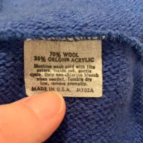 Jantzen Sweater Company Men's Vintage Wool Blend Sweater Vest XL Blue - Picture 5 of 5